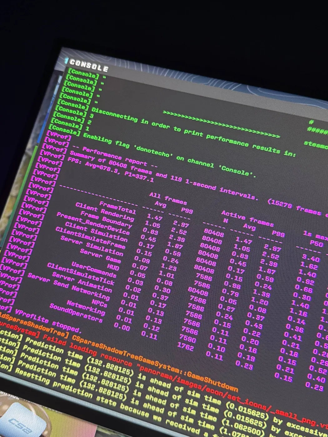 Скриншот отчёта FPS Benchmark после настройки: средний FPS 678,3, 1% low 337,1